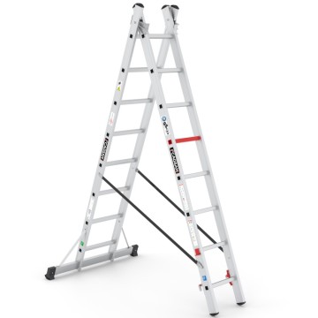 Çağsan DUOCOMBI 2x8 Basamaklı İki Parçalı Çok Amaçlı Merdiven (TSA5)