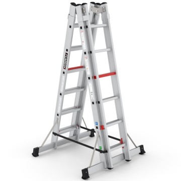 Çağsan DOUBLEX 2x6 Basamaklı A Tipi Çift Tarafı Sürgülü Merdiven (TA002)