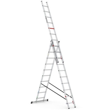 Çağsan TRIOMAX 3x10 Basamaklı Ekonomik Üç Parçalı Çok Amaçlı Merdiven (TS195)