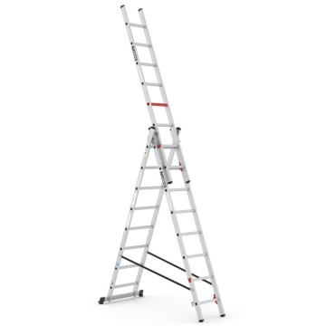 Çağsan TRIOMAX 3x6 Basamaklı Ekonomik Üç Parçalı Çok Amaçlı Merdiven (TS165)